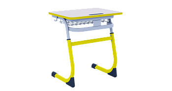 Парта SMARTY одноместная регулируемая по высоте (антивандальная) 5-7